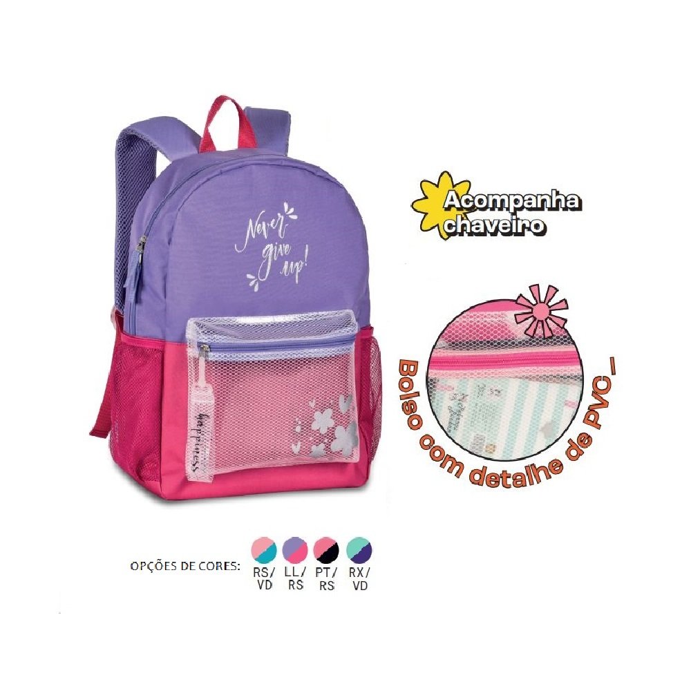 MOCHILA BOLSA FEMININA CASUAL MODERNA TRABALHO LANÇAMENTO:Roxo - 2