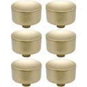 Ver imagem 1 de Kit 6 Puxadores 194 Yuma Dourado Móveis Armários Gavetas
