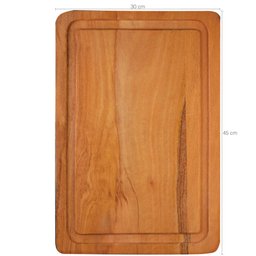 Tábua de Corte Legumes Carne Cozinha Churrasco 45x30cm - 2