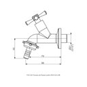 Ver imagem 2 de Torneira de Parede para Jardim - Job - 1153 Perflex