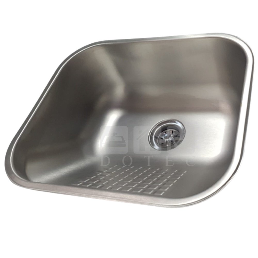 Mini Tanque Inox 40x34x20cm 18l Escovado com Valvula e Sifao - 4