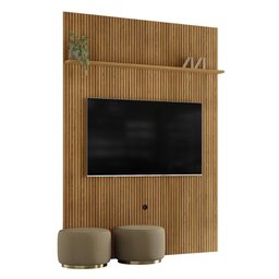 Painel Piso-teto 1 Prateleira New Interlagos Cumaru - 7