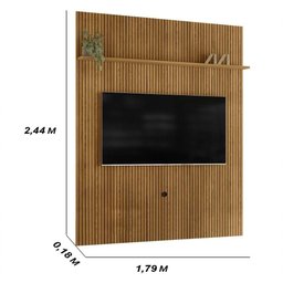 Painel Piso-teto 1 Prateleira New Interlagos Cumaru - 2