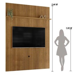 Painel Piso-teto 1 Prateleira New Interlagos Cumaru - 3