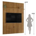 Ver imagem 3 de Painel Piso-teto 1 Prateleira New Interlagos Cumaru