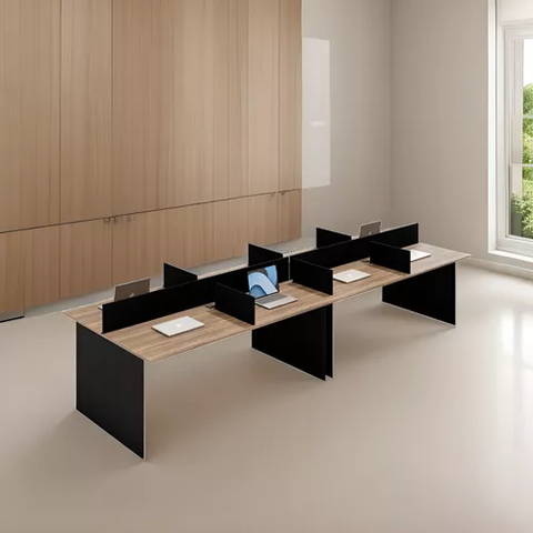 Mesa Escritório Plataforma 8 Lugares 3,60 X 1,20 - Madeirado  Atacadão Moveis Escritório