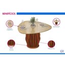 Ver imagem 4 de Mesa Sala Jantar Tokyo+6 Cadeiras Nara Canela DJ Móveis