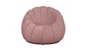 Ver imagem 2 de Kit Poltrona + Puff Decorativo Concha Veludo Rosa