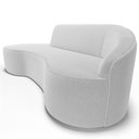 Ver imagem 7 de Sofá 3 Lugares Curvo Sala de Estar Living Firenze Direito D02 Bouclê Branco 180 Cm B-53 - Lyam