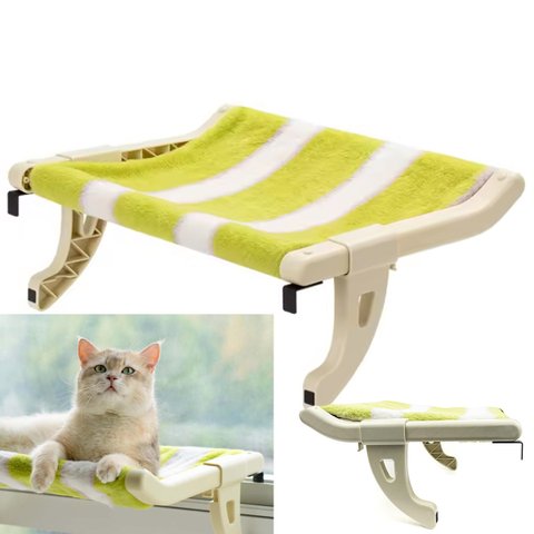 Cama Suspensa Gato Pet Felinos Janela Vista Panoramica 360 Ajustavel Anti Estresse Petshop Casa Quar