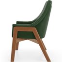 Ver imagem 2 de Poltrona Decorativa Sakura L02 Couríssimo Verde Musgo - Lyam Decor