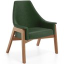 Ver imagem 1 de Poltrona Decorativa Sakura L02 Couríssimo Verde Musgo - Lyam Decor