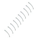 Ver imagem 1 de Lote 10 Puxadores Padrão Deki C/ Furação 128mm Alça Cromado