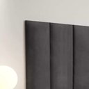 Ver imagem 3 de Painel Cabeceira Itália Box Queen 1,60cm - Suede Cinza