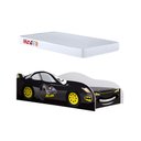 Ver imagem 3 de Conjunto Cama Carro Infantil Morcego Preto MDF com Colchão Quarto Menino Personagem Completo
