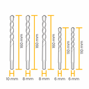 Ver imagem 4 de Jogo de Brocas Sds-plus D-61678 5 Peças