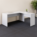 Ver imagem 2 de Mesa Auxiliar Pé Painel MDF 90cm Yescasa Cinza