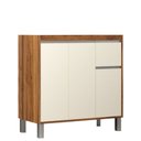 Ver imagem 3 de Gabinete de Banheiro 80cm sem Lavatório Ref 870 Cewal - Amendoa/off White