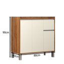 Ver imagem 2 de Gabinete de Banheiro 80cm sem Lavatório Ref 870 Cewal - Amendoa/off White