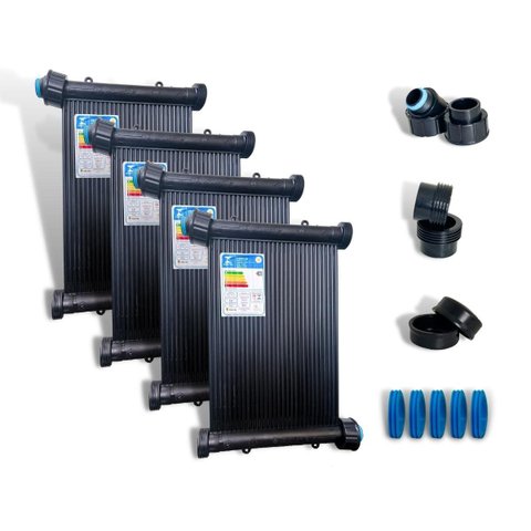 Kit Aquecedor Solar 10 Placas de 3metros + Kit Fechamento