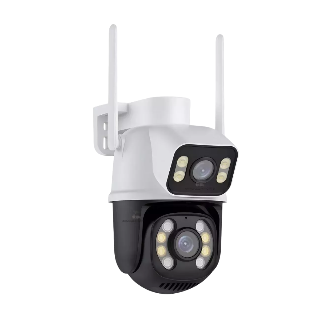 Câmera Importada Wi-fi Smart Lente Dupla Externa