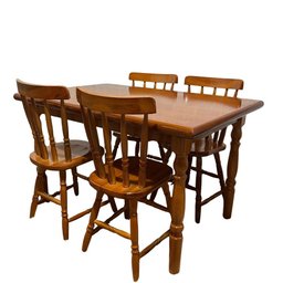 Conjunto Piratini Mesa 125x80 com 4 Cadeiras Cor:mel - 2