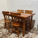 Ver imagem 5 de Conjunto Piratini Mesa 125x80 com 4 Cadeiras Cor:mel