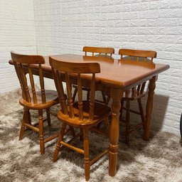 Conjunto Piratini Mesa 125x80 com 4 Cadeiras Cor:mel - 5