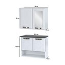 Ver imagem 4 de Conjunto Gabinete de Banheiro com Espelheira Suspenso 70,5cm Multimóveis Cr10144 Branco