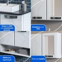 Ver imagem 3 de Conjunto Gabinete de Banheiro com Espelheira Suspenso 70,5cm Multimóveis Cr10144 Branco
