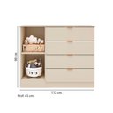 Ver imagem 3 de Quarto de Bebê com Roupeiro e Cômoda Sapateira Ayla Off White Phoenix Baby