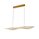 Ver imagem 2 de Lustre Pendente Led 30w Curva Acrílico 100cm Dourado 3000k Bivolt