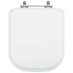 Tampa de Vaso Poliester Quadra Branco para Bacia Deca - 1