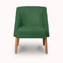 Ver imagem 2 de Cadeira Decorativa Liz Suede Verde para Sala Salão Recepção .