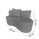 Ver mais imagens de Namoradeira Sofá 2 Lugares Yara Orgânica Linho Cinza