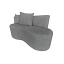 Ver imagem 2 de Namoradeira Sofá 2 Lugares Yara Orgânica Linho Cinza