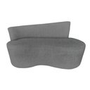 Ver imagem 4 de Namoradeira Sofá 2 Lugares Yara Orgânica Linho Cinza