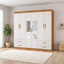 Ver imagem 2 de Guarda Roupa 6 Portas 4 Gav 2 Espelhos Allure -grand Line