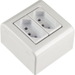Caixa de Sobrepor com 2 Tomadas 2P+T 20 A 250 V Tramontina LizFlex Branca Tramontina - 5