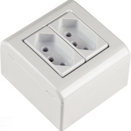 Caixa de Sobrepor com 2 Tomadas 2P+T 20 A 250 V Tramontina LizFlex Branca Tramontina - 3