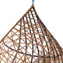 Ver imagem 4 de Balanço Suspenso Ninho Gota com Suporte, Mola e Mosquetão para Jardim - Caramelo A1