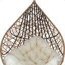 Ver imagem 2 de Balanço Suspenso Ninho Gota com Suporte, Mola e Mosquetão para Jardim - Caramelo A1