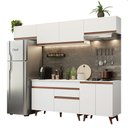 Ver imagem 3 de Armário de Cozinha Completa 260cm Branco Reims Madesa 10