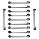 Ver imagem 1 de Barra de Apoio 60cm Aço Inox Kit 11 Unidades Acessibilidade Criança Idoso Gestante Suporte Resistent