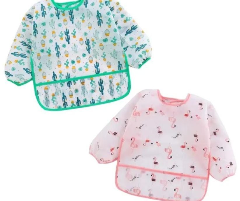 Babador manga longa BLW Kit 2Unds - Flamingo e Cactos Baby Babador Manga Longa BLW Flamingo Cactos,  - 9