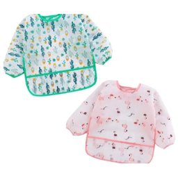 Babador manga longa BLW Kit 2Unds - Flamingo e Cactos Baby Babador Manga Longa BLW Flamingo Cactos,  - 9