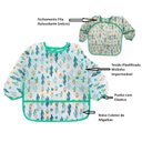 Ver imagem 4 de Babador manga longa BLW Kit 2Unds - Flamingo e Cactos Baby Babador Manga Longa BLW Flamingo Cactos, 