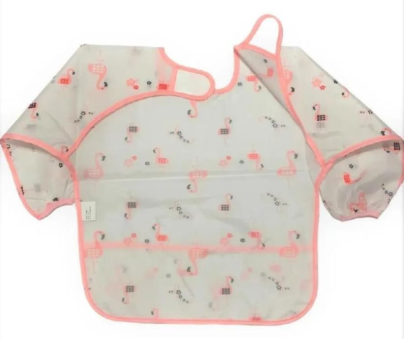 Babador manga longa BLW Kit 2Unds - Flamingo e Cactos Baby Babador Manga Longa BLW Flamingo Cactos,  - 2