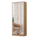 Ver imagem 4 de Cômoda Sapateira Áurea e Armário Multiuso Grife Amêndola Touch Off White – Demóbile