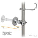 Ver imagem 4 de Misturador Profissional Pré Lavagem Esguicho e Bica Parede Pre Rinse